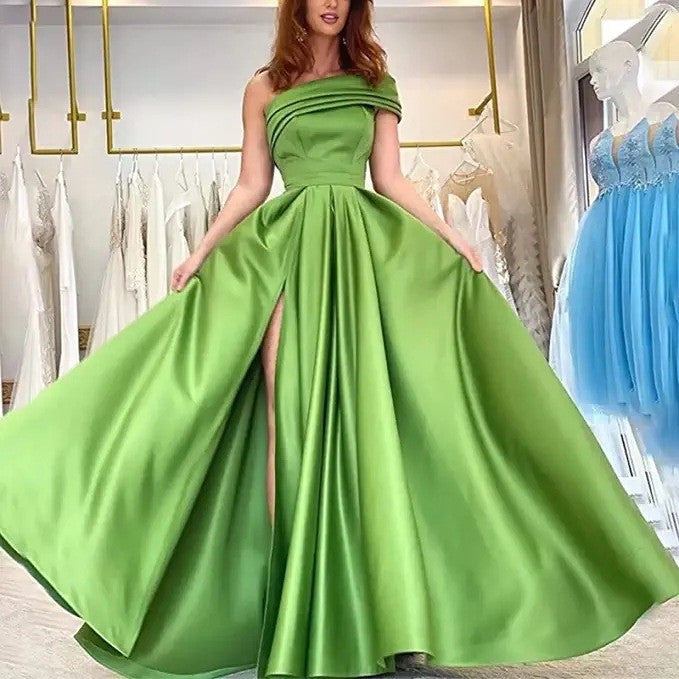 Dress Birthday Banquet Pettiskirt Green High Dresses