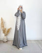 Women's Spring Muslim Wear Soft Fashion Satin Dresses