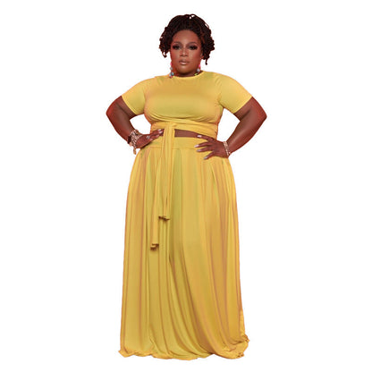 Women's Solid Color Fashion Casual Set Two-piece Suits