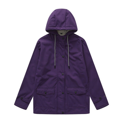 Women's Anorak Composite Fleece-lined Waterproof Long Sleeve Coats