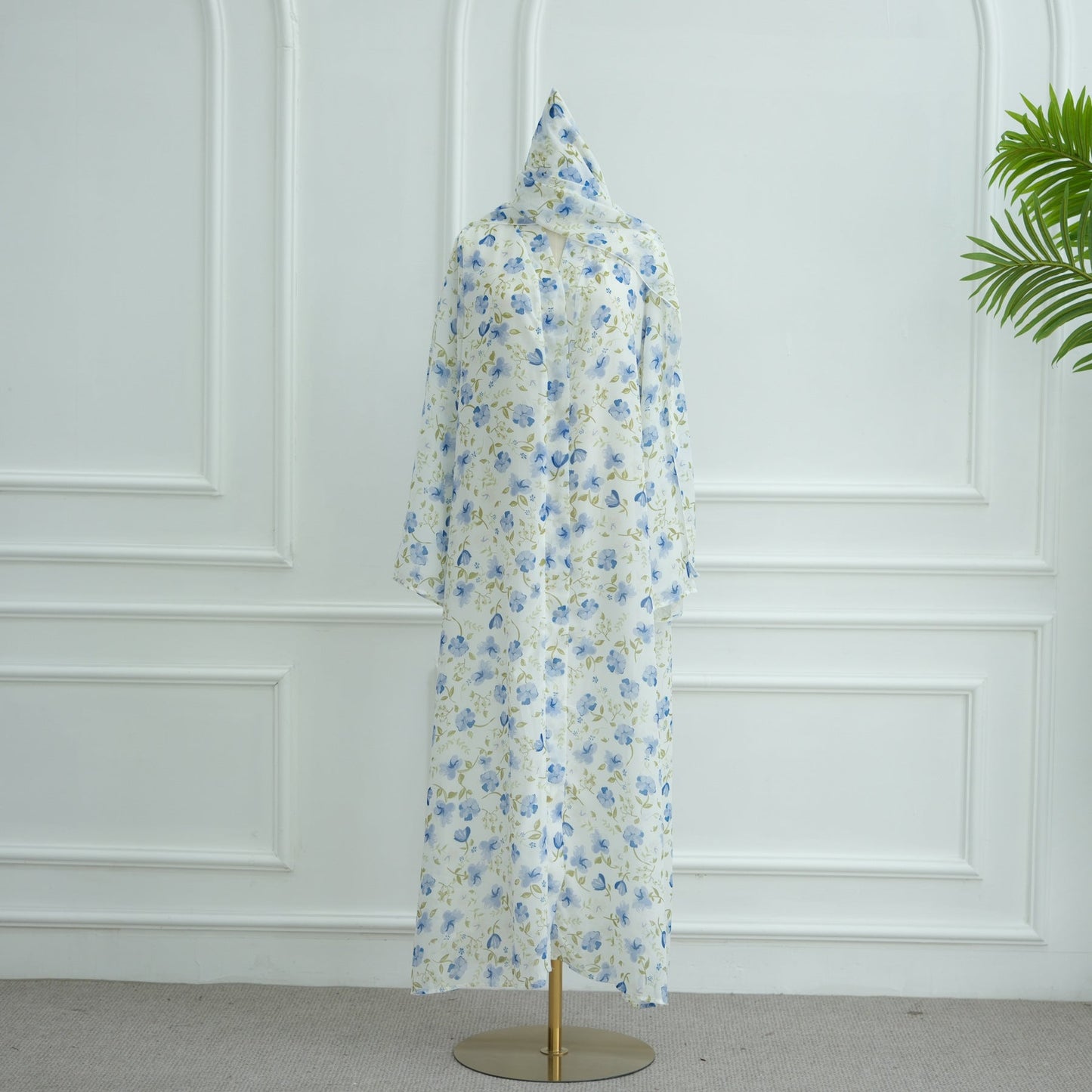 Durable Pure Beautiful Printed Design Chiffon Dresses