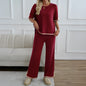 Women's Fashion Wear Temperament Leisure Trousers Sleeve Suits
