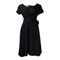 Women's Fashion Solid Color Large Swing Dress Dresses