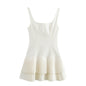Spring Wide Pleated Slimming Strap Dress Dresses