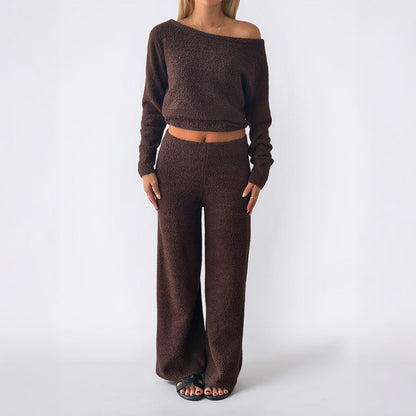 Women's Leisure Sports Long Sleeve Trousers Suits