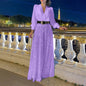 Fashion Long Sleeve Shirt Elegant Waist Suits