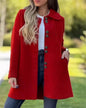 Classic Elegant Woolen Polar Fleece Single-breasted Coats