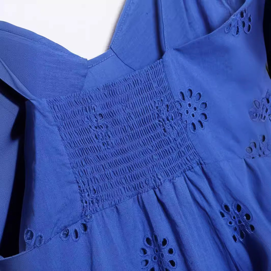 Women's Spring Laminated Decoration Hollow Underwear Dress Dresses