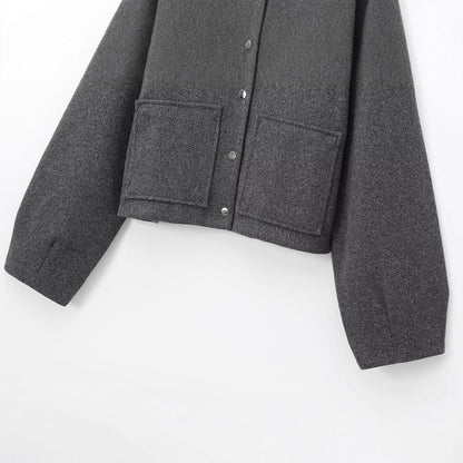 Women's Fashion Casual Versatile Stand Collar Single-breasted Coats