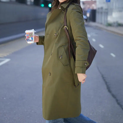 Women's Double Breasted Dust Classic British Style Jackets
