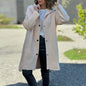 Fashion Hooded Long Sleeve Solid Color Coats