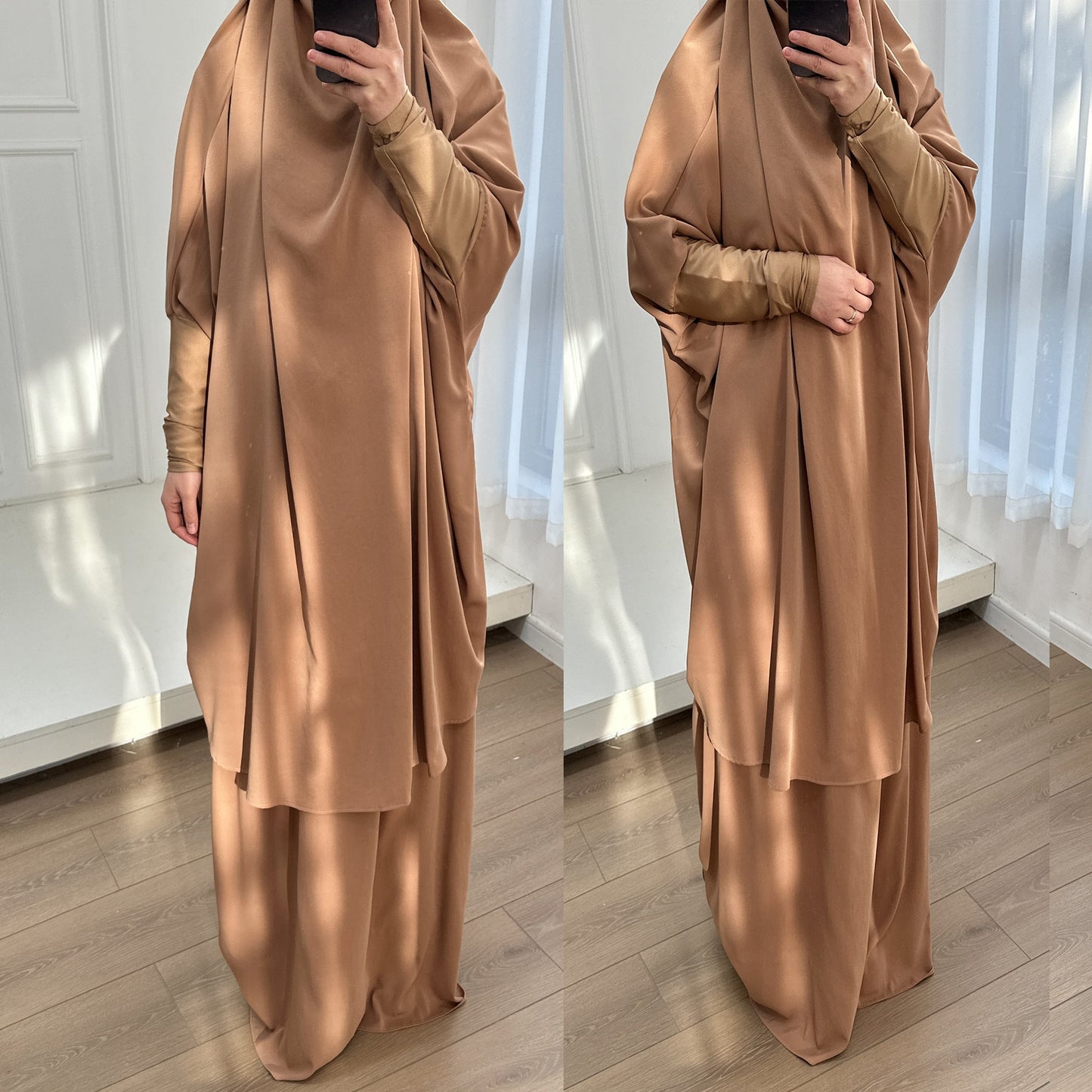 Attractive Large Swing Solid Color Two-piece Suits