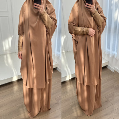 Attractive Large Swing Solid Color Two-piece Suits