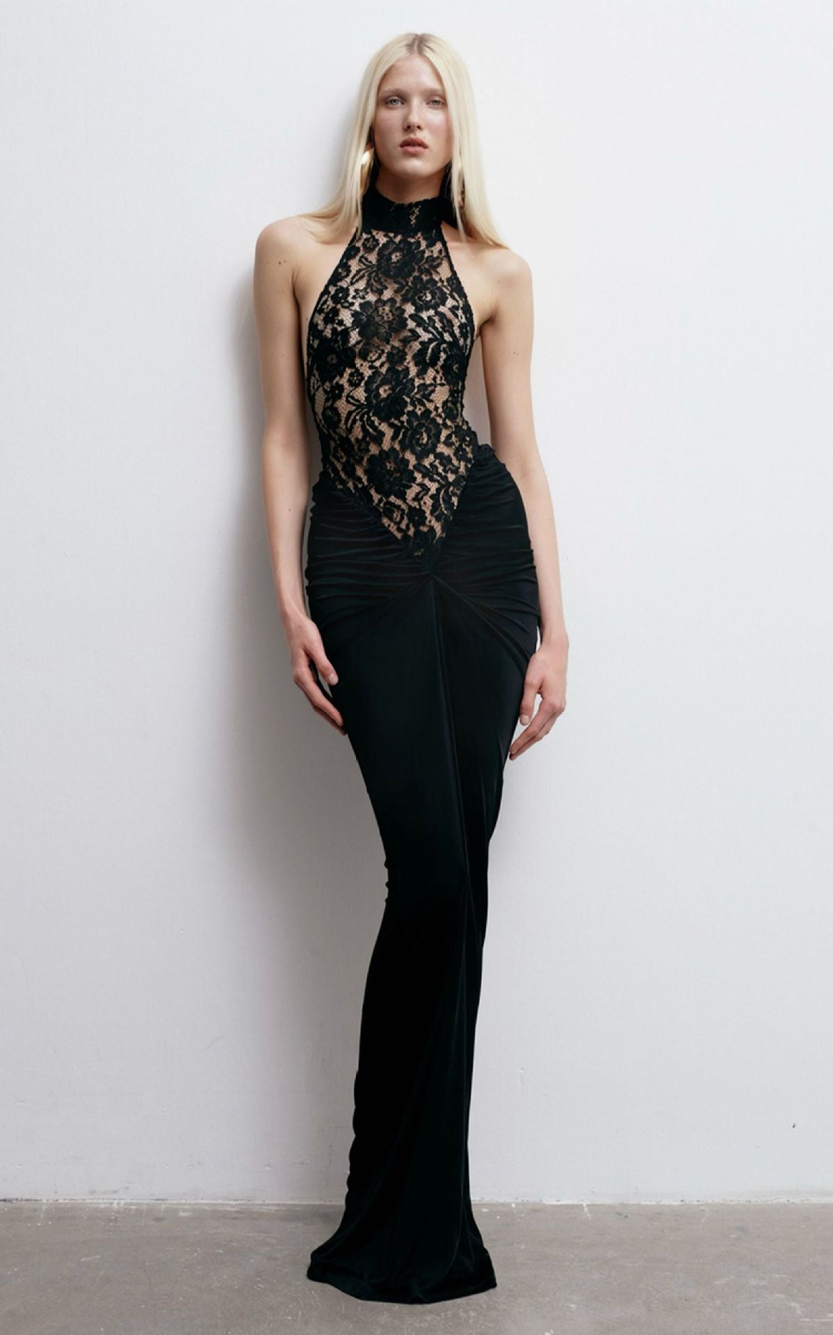 Black Sexy Cutout Slim Fit Long Dress Elegant Dresses