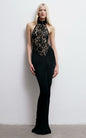 Black Sexy Cutout Slim Fit Long Dress Elegant Dresses