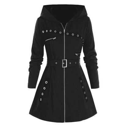 Women's Versatile Elegant Long Sleeve Hooded Coats