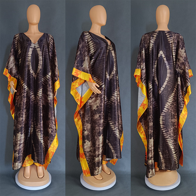 Digital Printing Artificial Silk Satin Loose Suits