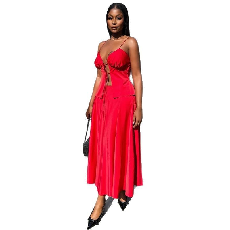 Women's Summer Fashion Sexy Sling High Waist Suits
