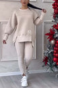 Women's Versatile Irregular Long Sleeve Printed Suits