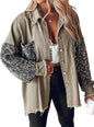 Women's Sequin Stitching Casual Fashion Elegant Shirt Jackets
