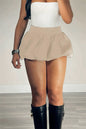 Women's Fashion Elastic Waist Multicolor Pleated Skirts