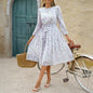 Women's Holiday Casual Floral Dress For Dresses