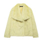 Women's Innovative French Artificial Fur Effect Coats