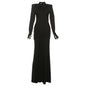 Women's Autumn Sexy Slim Streamer Long Sleeve Dress Dresses