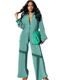 Women's Fashion Elegant Casual Solid Color Trousers Suits
