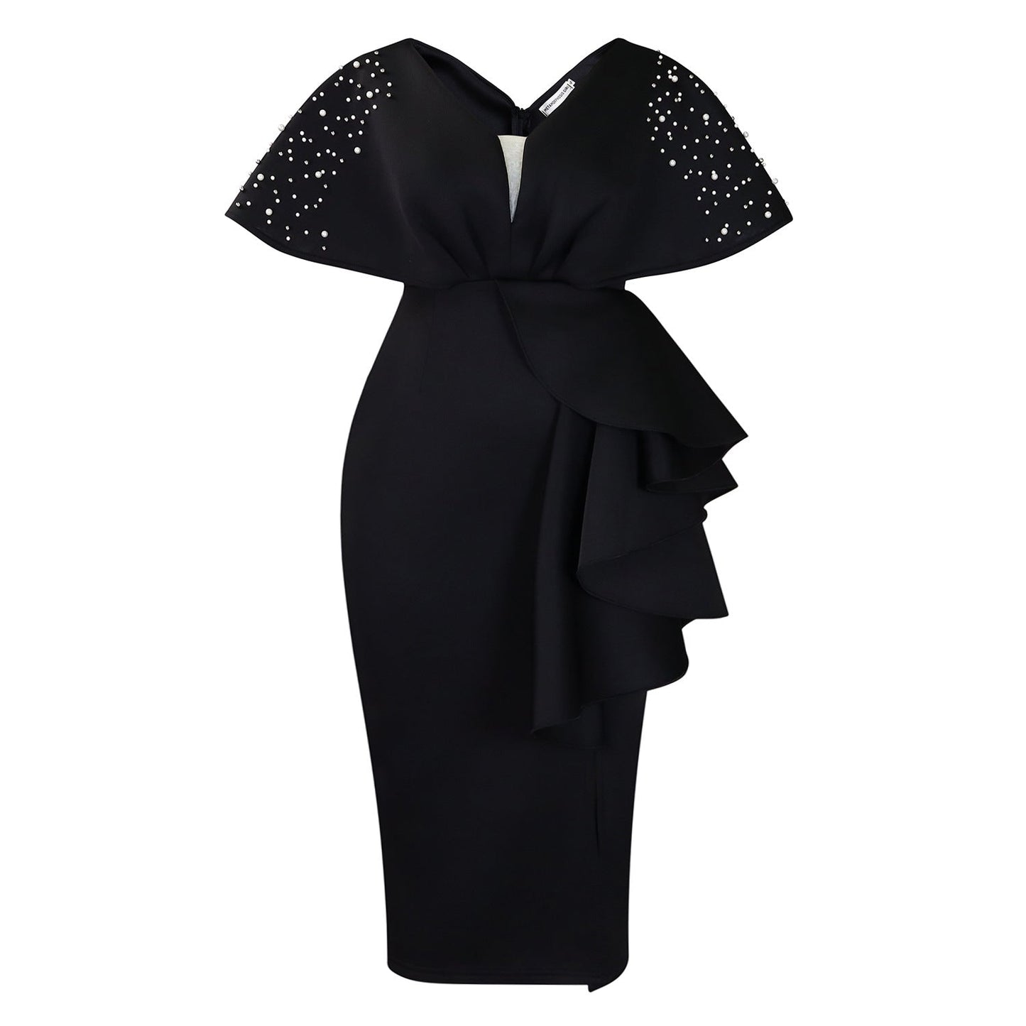 Sexy Ruffled Bifurcated Rivet Beads Party Dresses