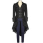 Women's Classic Swallowtail Black Gothic Victorian Coats