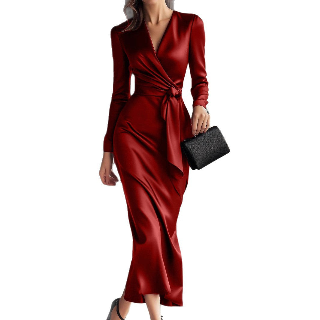 Women's Autumn Style Sexy Elegant Graceful Slim Dresses