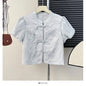 Women's Style Stand Collar Puff Sleeve Shirt Design Dresses