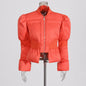 Women's Solid Color Niche Bell Sleeve Design Coats