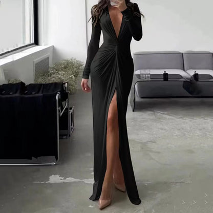 Solid Color Dress Summer Fashion Sexy Dresses