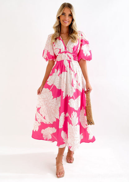Women's Long Dress Summer Temperament Printed High-grade Dresses