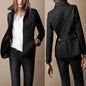 Fashion Temperament Lapel Single Breasted Slim Coats