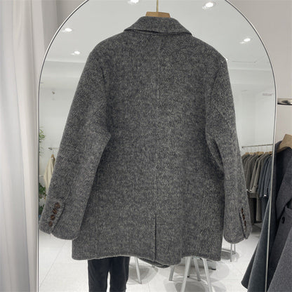 Double-sided Wool Overcoat Female Temperament Korean Coats