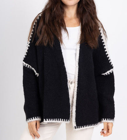 Women's Outer Wear Knitted Loose College Style Cardigans