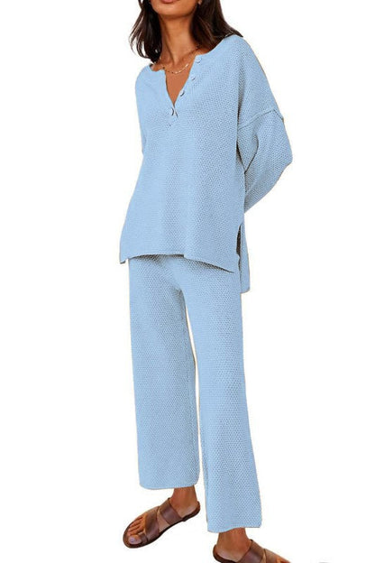 Women's Casual Two-piece Solid Color Fashion Suits