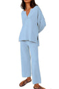 Women's Casual Two-piece Solid Color Fashion Suits