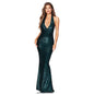 Women's Deep Sleeveless Halter Dress Pure Hot Dresses