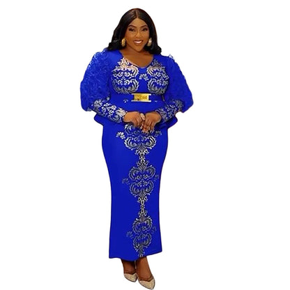 Women's Innovative Dress African Rhinestone Beaded Dresses