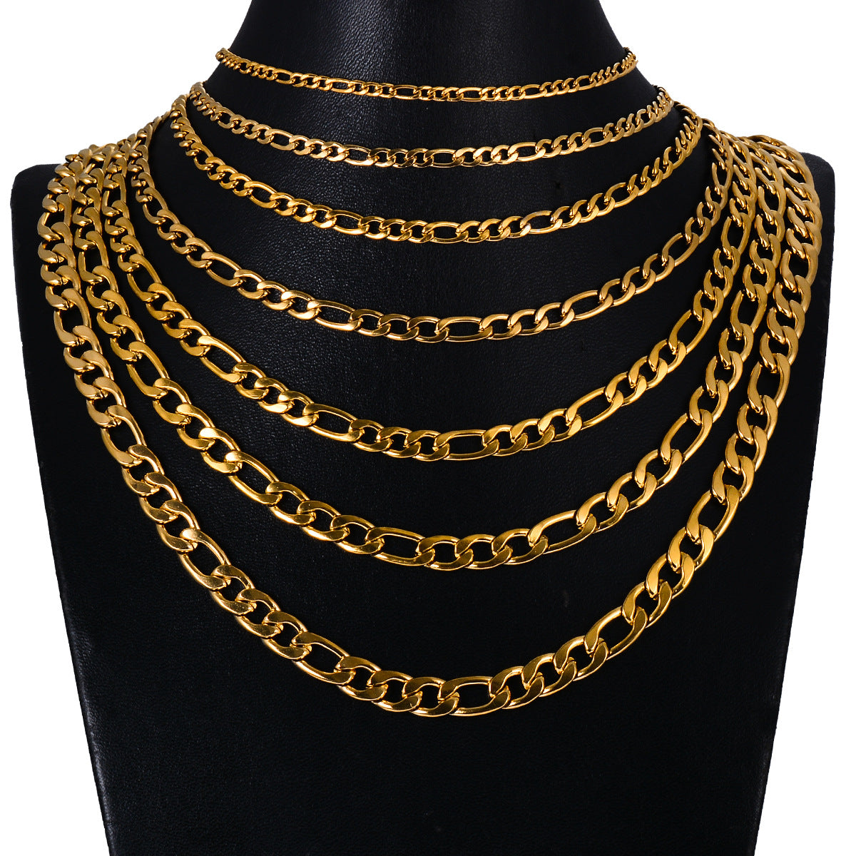 Women's & Men's Hop Gold Stainless Steel Accessory Chain Necklaces
