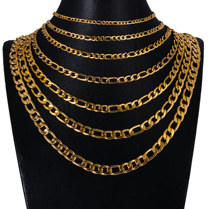 Women's & Men's Hop Gold Stainless Steel Accessory Chain Necklaces