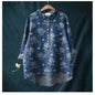 Women's Summer Loose Print Crew Neck Casual Plus Size