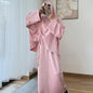 Women's Spring Solid Color Long Sleeve Peplum Suits