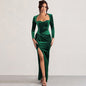 Women's Winter Hot Elegant Design Sense Square Dresses