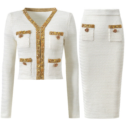 High Quality Fashion Knitted Sequin Bead Cardigans
