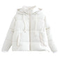 Women's Color Simple Hooded Comfort Casual Loose Thick Coats